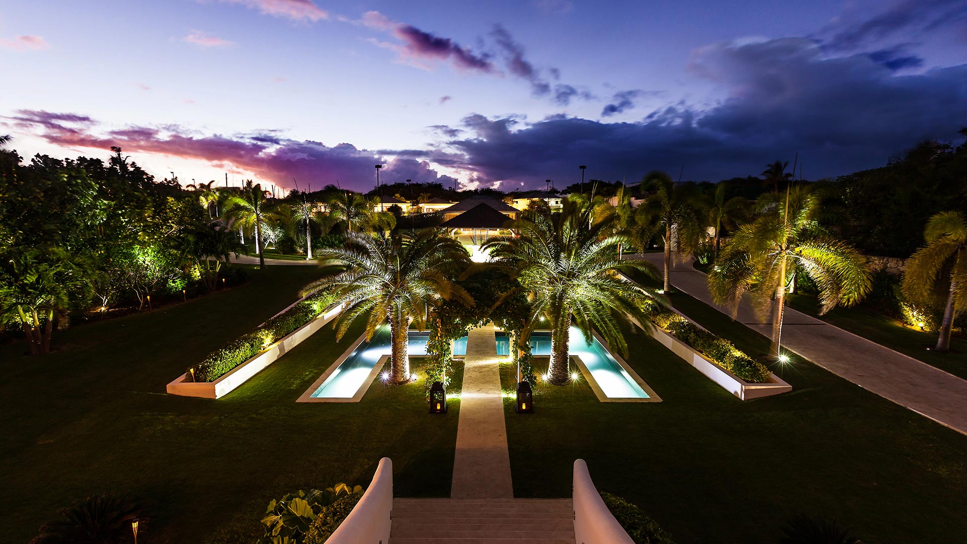 Spectacular gardens and landscaping make Le Bleu Villa a perfect paradise and a favorite Anguilla Villa rental.
