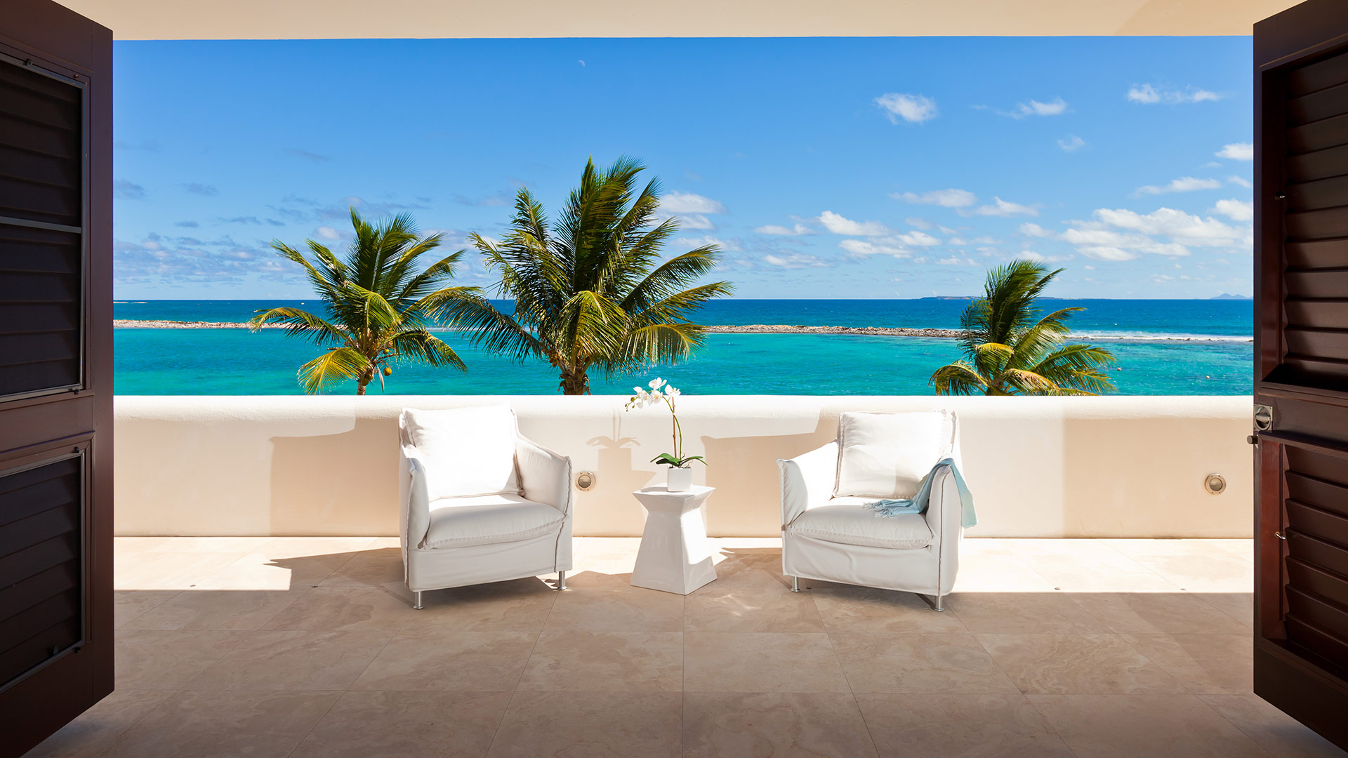 The spectacular blue skies and waters of Anguilla make Le Bleu the perfect rental villa for a dream island vacation.
